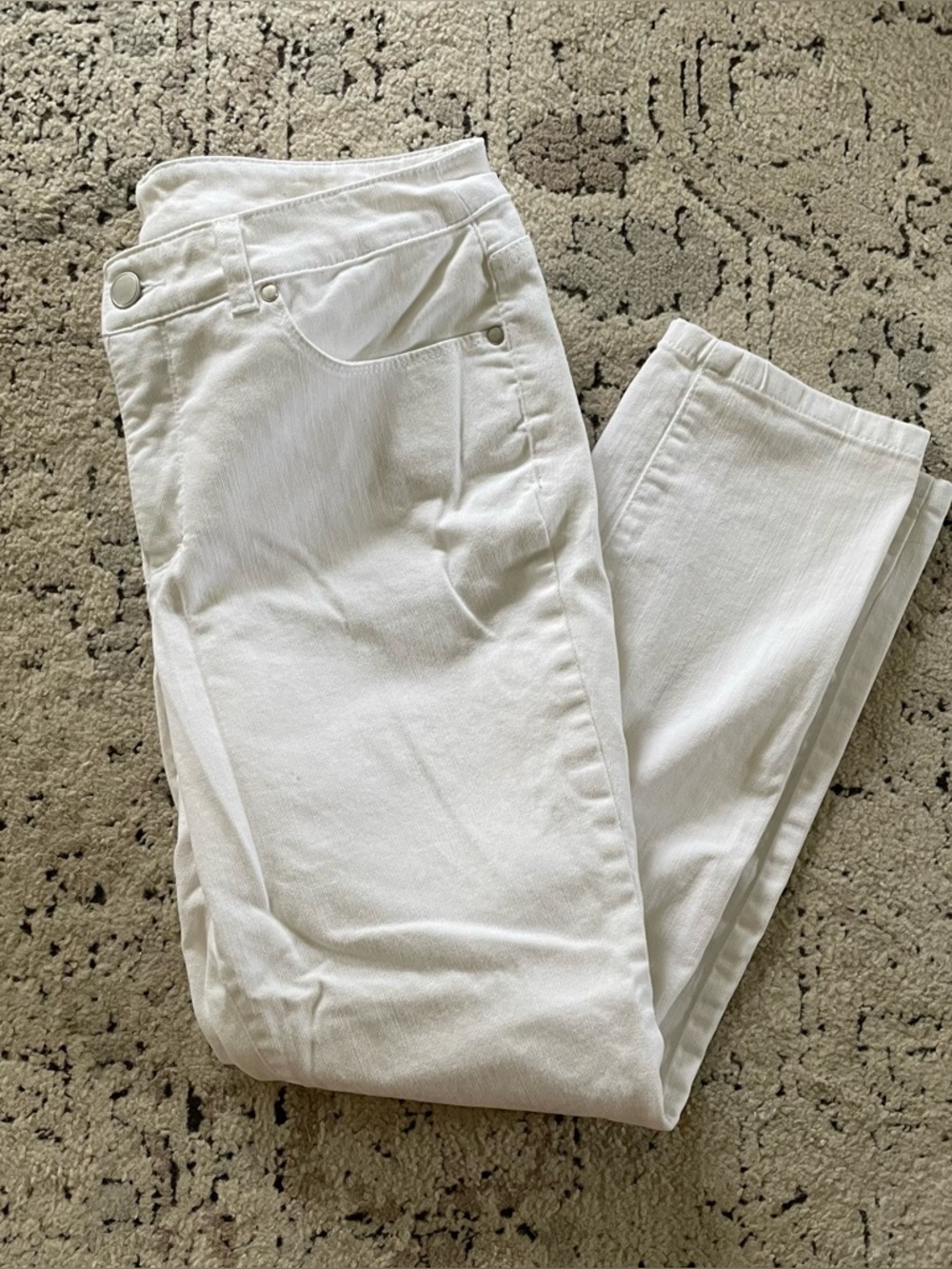 Women’s Signature Slimming by Christopher & Banks White Skinny Jeans - Size 8
